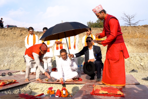 पोखरामा ‘रिसाइकलिंग र अपसाइकलिंग मार्फत हरित रोजगारी सिर्जना (GCRU) परियोजना’को शिलान्यास